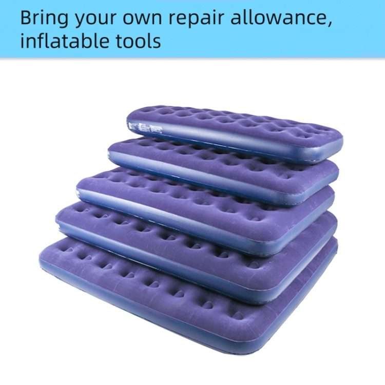 Inflatable bed for home use double thickened inflatable mattress outdoor camping folding flocking mattress honeycomb air mattress beds - Image 6