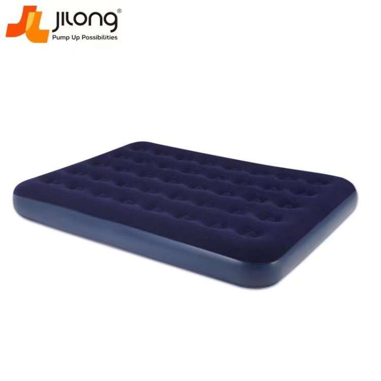 Inflatable bed for home use double thickened inflatable mattress outdoor camping folding flocking mattress honeycomb air mattress beds - Image 5