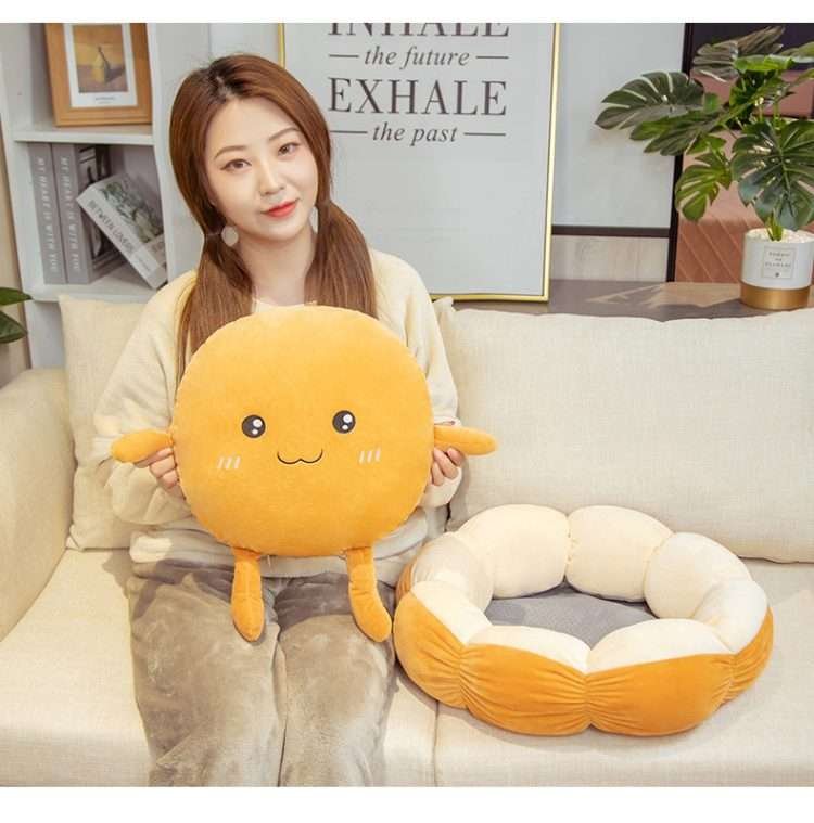 Cartoon tatami cushion futon Japanese cute lazy cushion floating window bedroom home ass round cushion