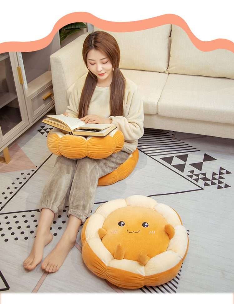Cartoon tatami cushion futon Japanese cute lazy cushion floating window bedroom home ass round cushion - Image 10