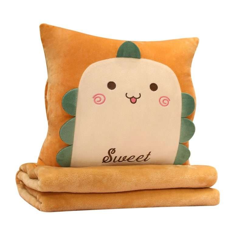 Air conditioning blanket wholesale cartoon pillow quilt 3 in 1 pillow blanket dual-use insertable pillow office nap - Image 5