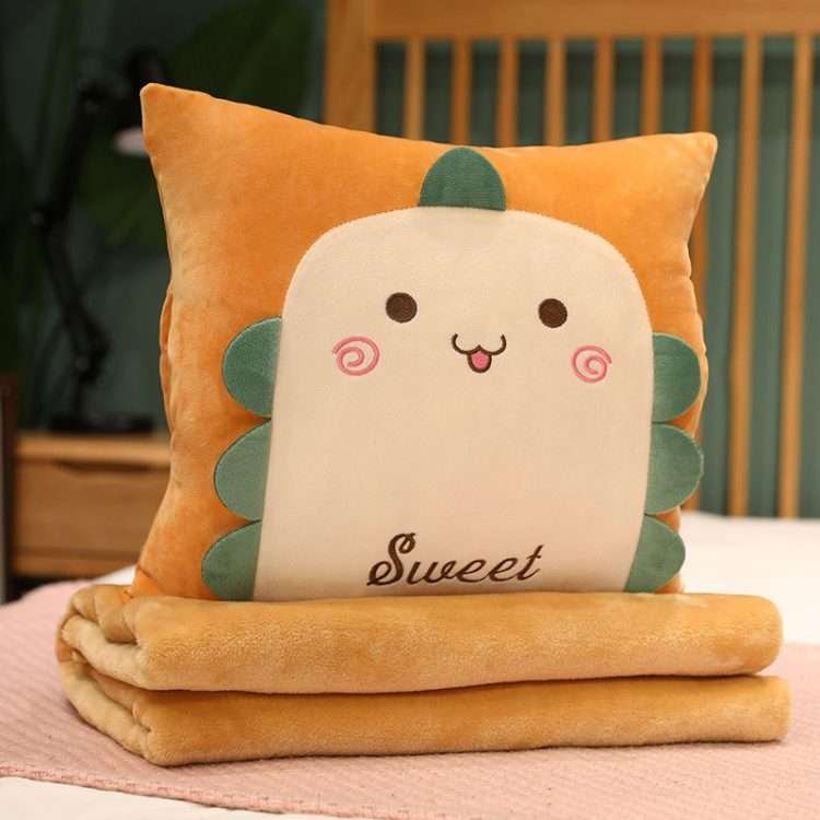 Air conditioning blanket wholesale cartoon pillow quilt 3 in 1 pillow blanket dual-use insertable pillow office nap - Image 6
