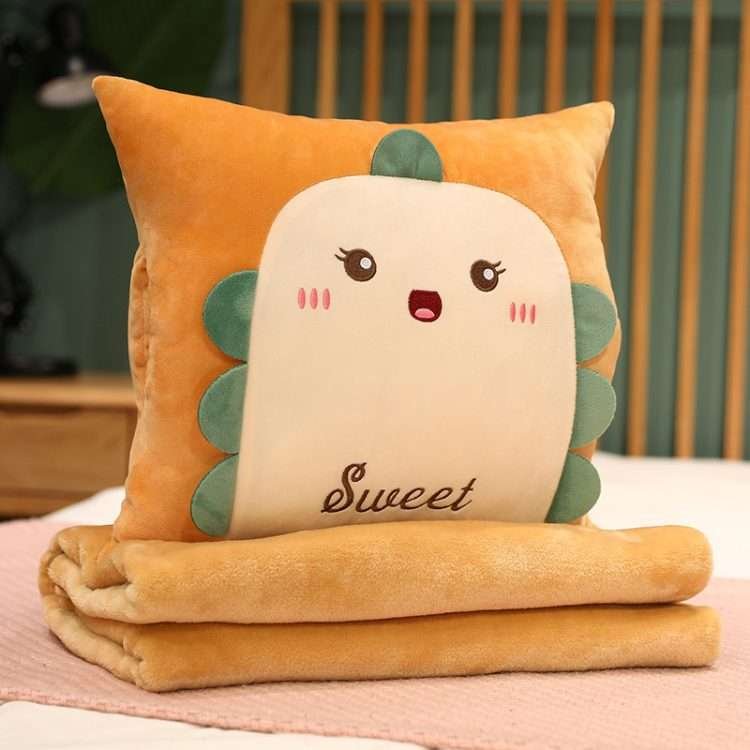 Air conditioning blanket wholesale cartoon pillow quilt 3 in 1 pillow blanket dual-use insertable pillow office nap - Image 7