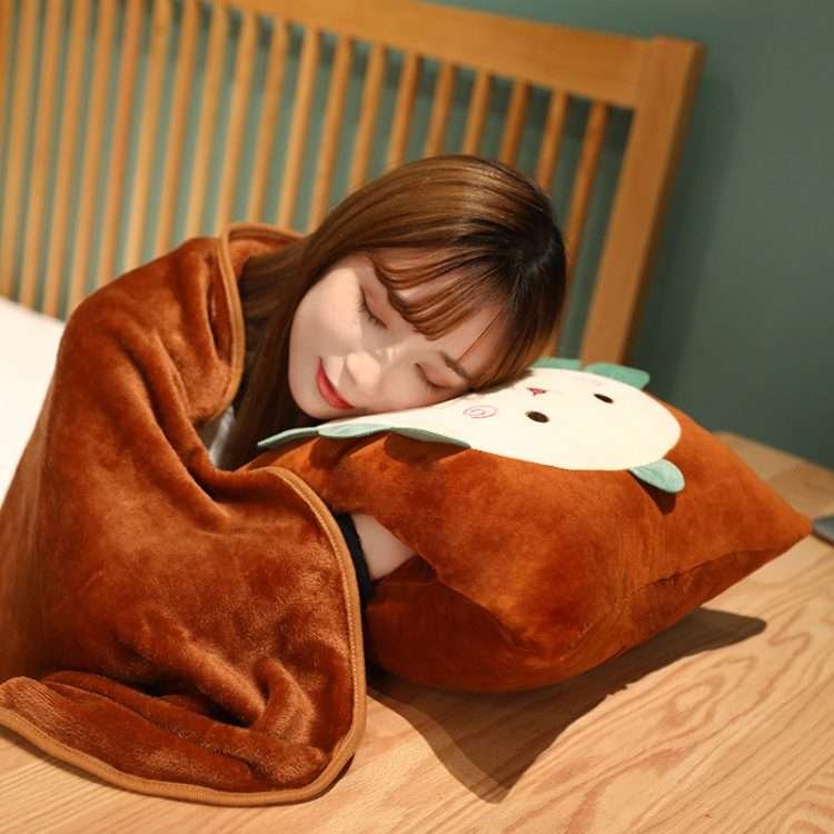 Air conditioning blanket wholesale cartoon pillow quilt 3 in 1 pillow blanket dual-use insertable pillow office nap - Image 14