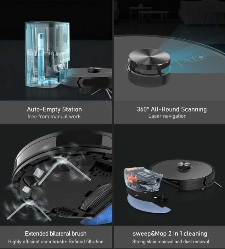 ONSON Household automatic mopping sweeping wet and dry automatic recharge lazy mopping intelligent sweeping Floor Robot - Image 9