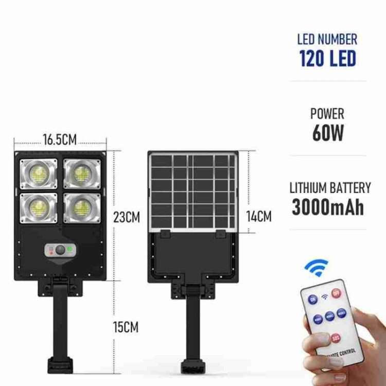 New LED strong light small street light double row street light solar garden light induction street light outdoor lighting - Image 6