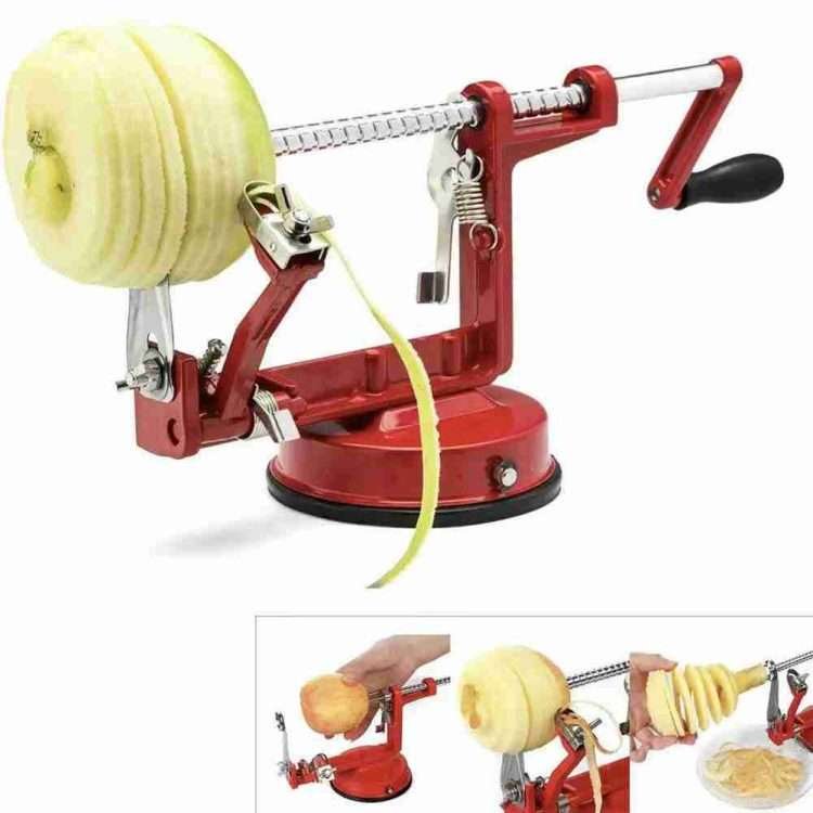 Hand-cranked household gods apple peeler commercial multifunctional three-in-one fully manual peeler - Image 3