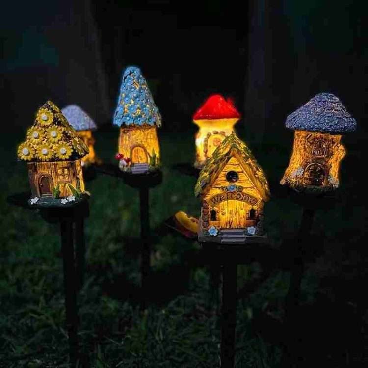 New Solar Resin Ground Lamp Outdoor Garden Lights Waterproof Garden Decoration Landscape Arrangement Lawn Lights - Image 10