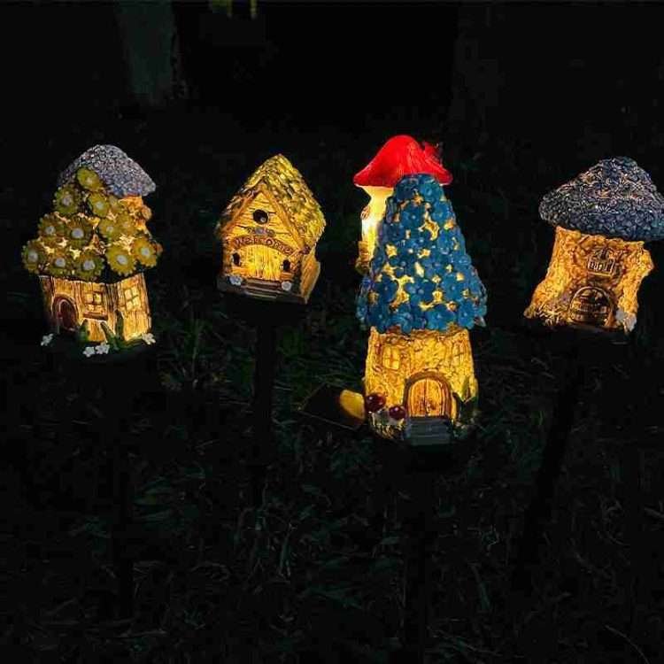 New Solar Resin Ground Lamp Outdoor Garden Lights Waterproof Garden Decoration Landscape Arrangement Lawn Lights - Image 9