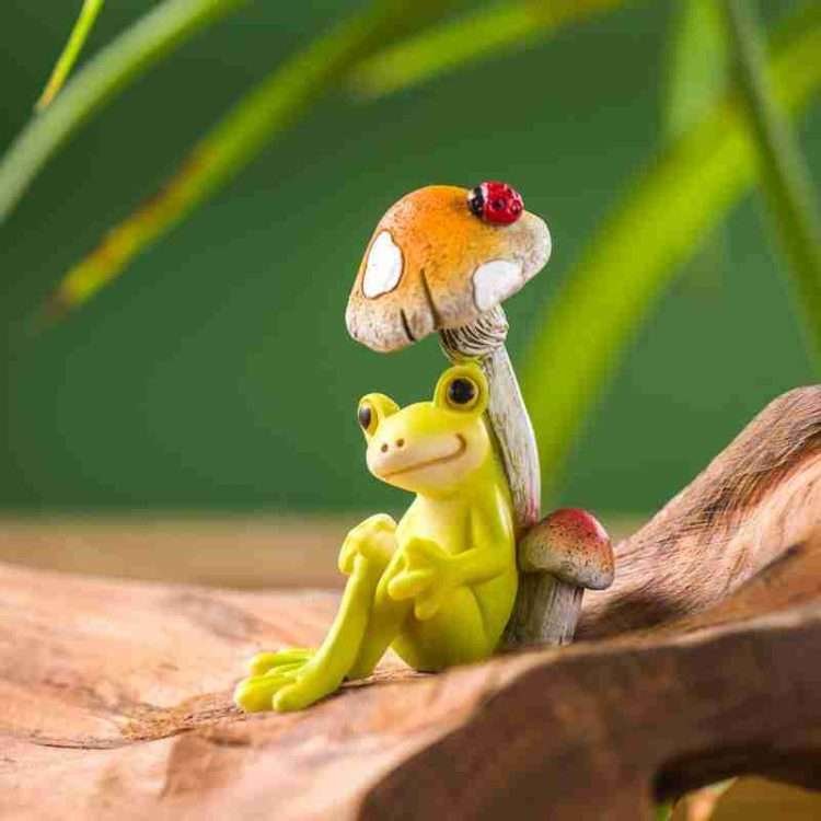 Rustic personality cute animals small frog ornaments micro landscape flower pots potted plants balcony decorations crafts - Image 4