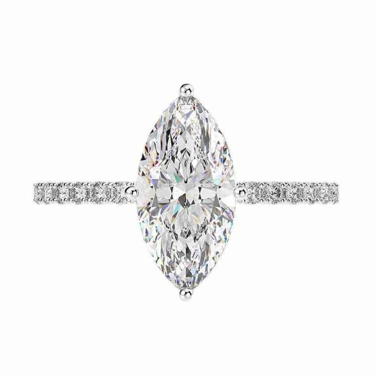 New 925 sterling silver horse eye diamond moissanite ring female French simple light luxury senior sense of shaped ring - Image 4