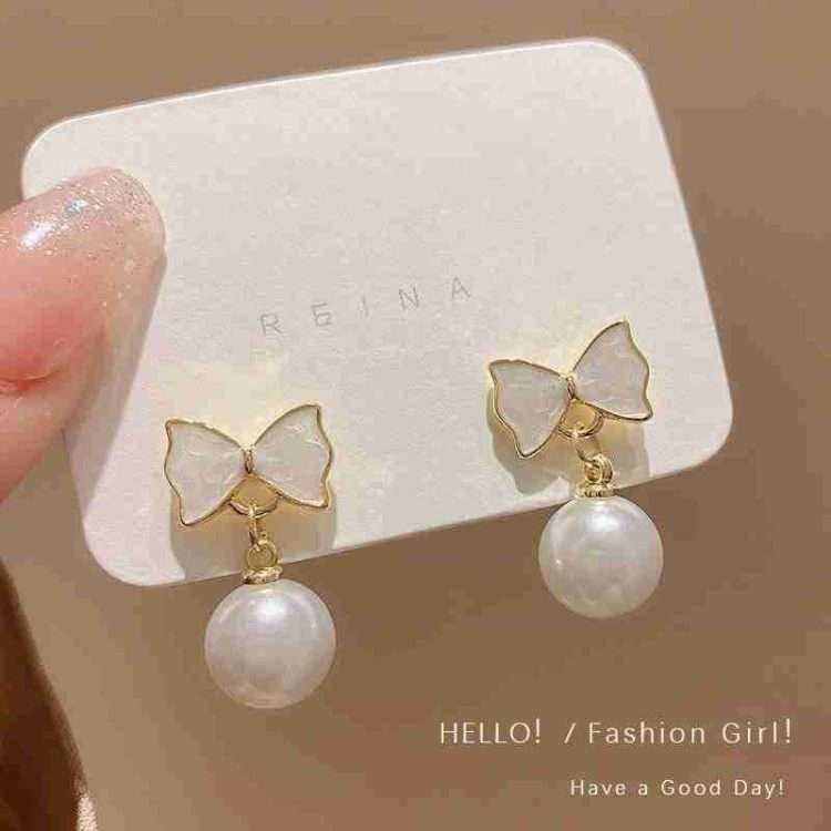 Pearl earrings French retro senior sense of earrings female temperament earrings - Image 26