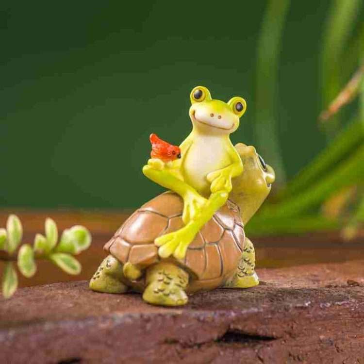 Rustic personality cute animals small frog ornaments micro landscape flower pots potted plants balcony decorations crafts - Image 5
