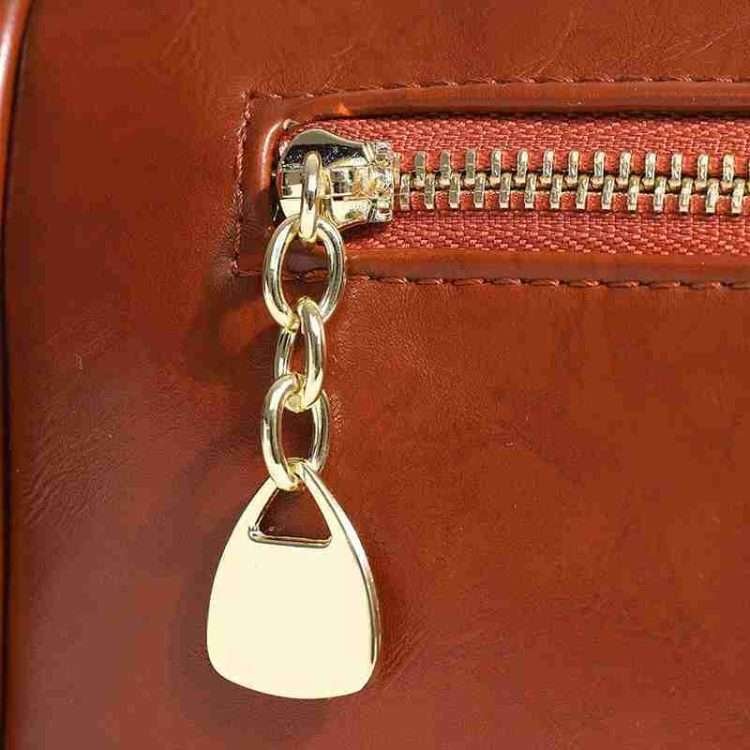 New fashion retro oil waxed leather shoulder bag versatile leisure crossbody pillow bag - Image 14