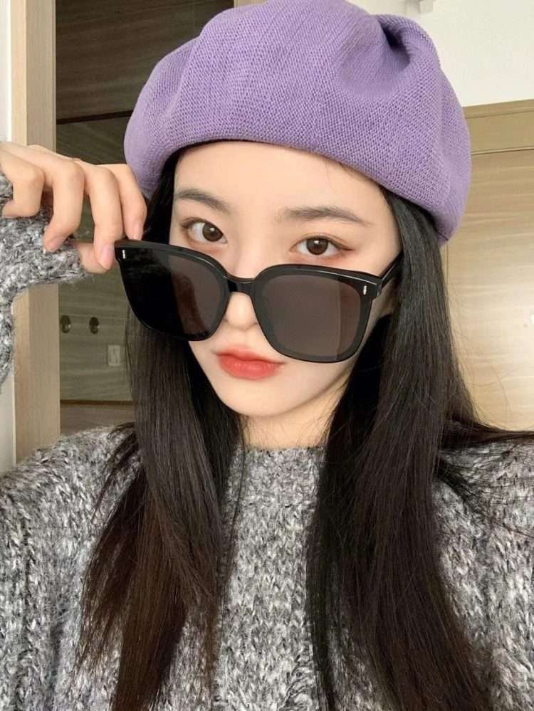 New tiktok net red the same paragraph sun shading sunglasses men and women driving UV protection large frame square frame sunglasses - Image 8