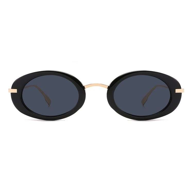New oval glasses narrow frame fashion ladies sunglasses outing wear UV protection too Sunglasses for men - Image 3