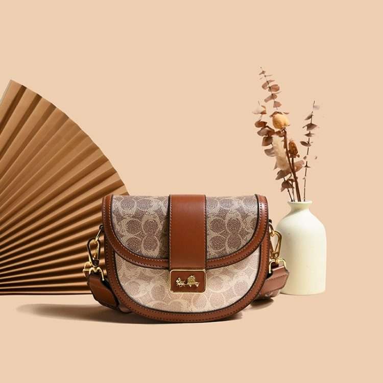 Casual Saddle Bag Fashion Daily Half Round Bags Premium Sense Retro Shoulder Crossbody Female - Image 4
