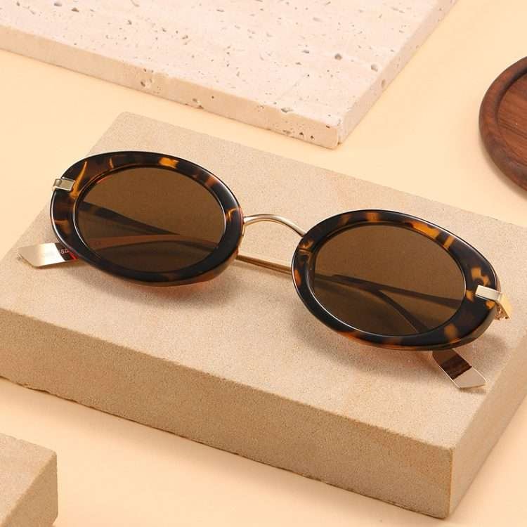 New oval glasses narrow frame fashion ladies sunglasses outing wear UV protection too Sunglasses for men - Image 6
