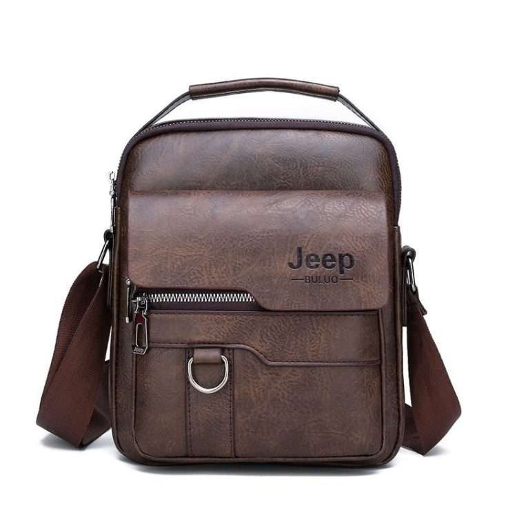 Men's shoulder bag new business casual vertical section crossbody bag fashion PU leather bag handbag man - Image 3