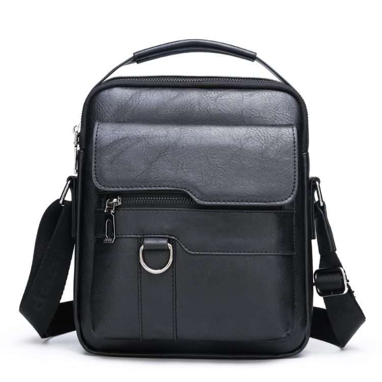 Men's shoulder bag new business casual vertical section crossbody bag fashion PU leather bag handbag man - Image 5