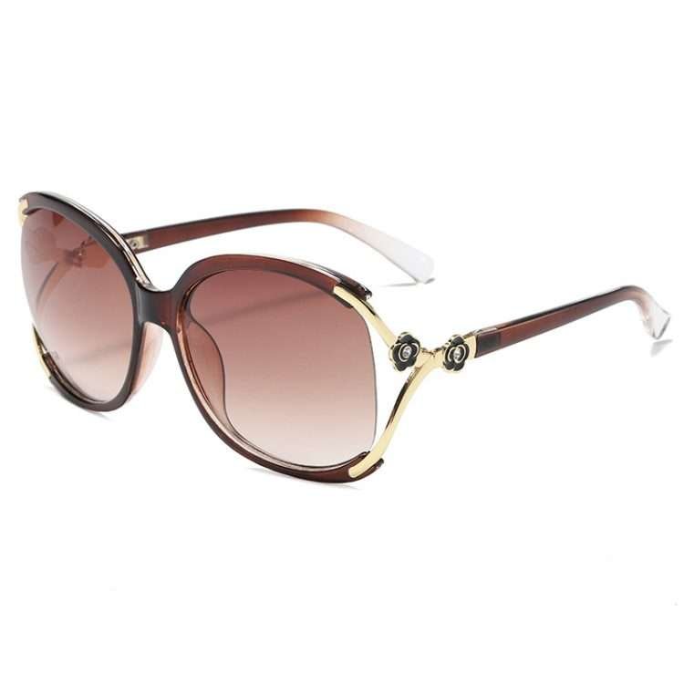 New polarised female sunglasses round face anti-ultraviolet sunglasses fashion personality large frame thin net red driving - Image 5