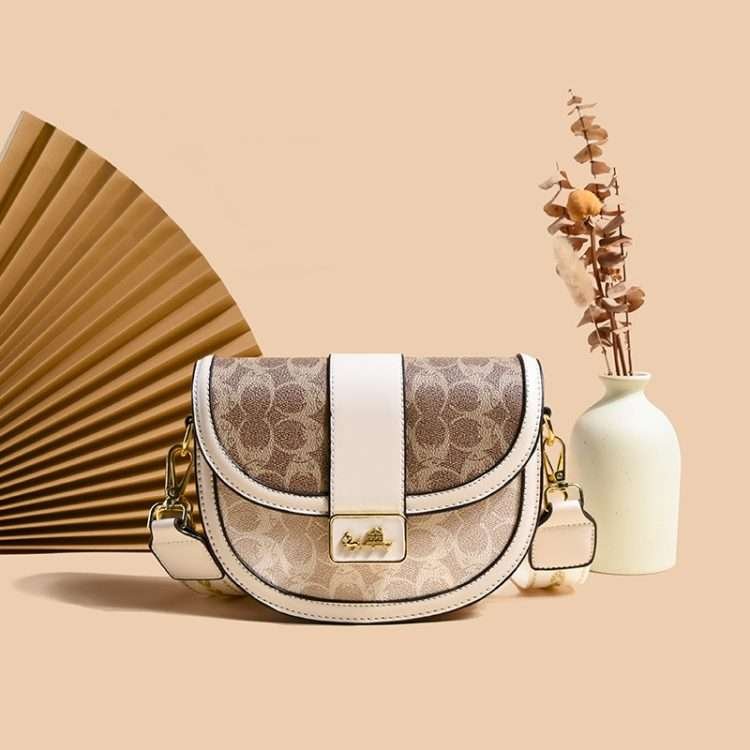 Casual Saddle Bag Fashion Daily Half Round Bags Premium Sense Retro Shoulder Crossbody Female - Image 16