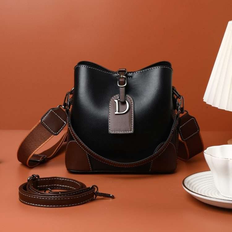 Suni niche light luxury women's bag bag senior texture bucket bag bag 2024 new retro fashion single Shoulder Crossbody Bag - Image 4