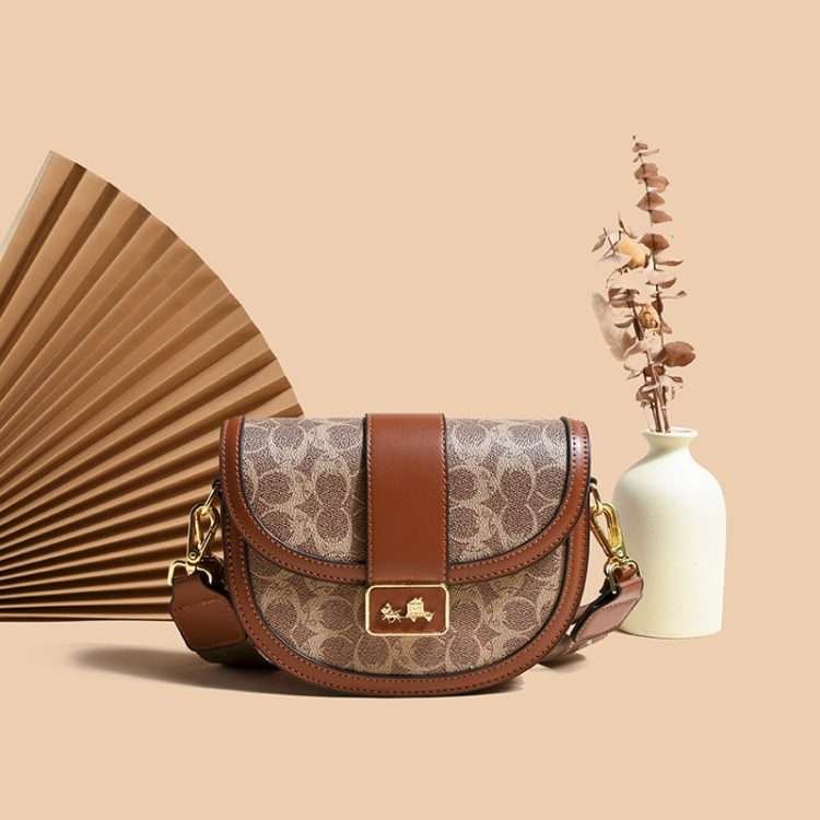 Casual Saddle Bag Fashion Daily Half Round Bags Premium Sense Retro Shoulder Crossbody Female - Image 6
