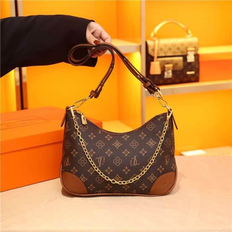 Crossbody dumpling bag women's bag 2024 new senior old flowers croissant bag hundred models large capacity shoulder armpit bag - Image 6