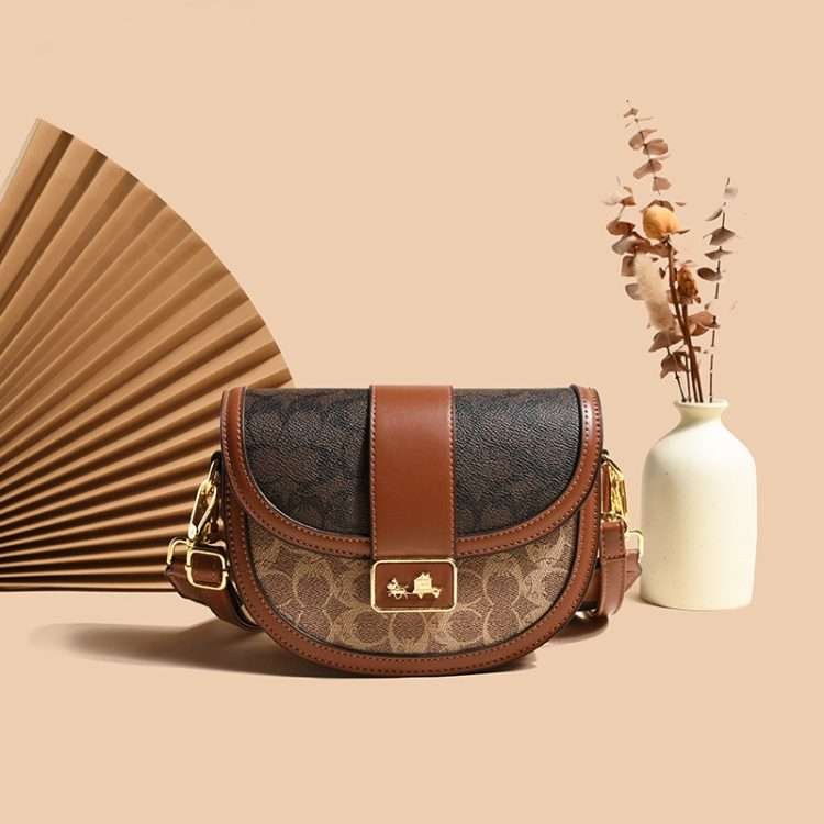 Casual Saddle Bag Fashion Daily Half Round Bags Premium Sense Retro Shoulder Crossbody Female - Image 13