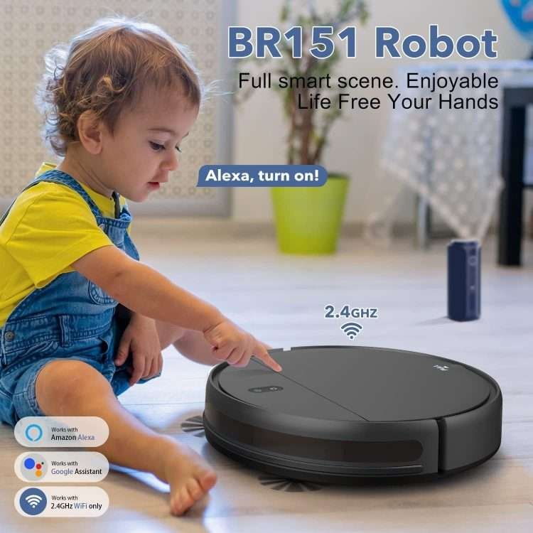 ONSON   BR151 Suction and Mopping All-in-One Automatic Rechargeable Household Intelligent Sweeping Robot - Image 14